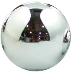 Shiny Round Ornaments 8" - 12" Sizes (Sold In Sets) -Winter Decor Market Silver Shiny Ornament c500ff8d ec6c 4c71 8e51 0991fe79887e