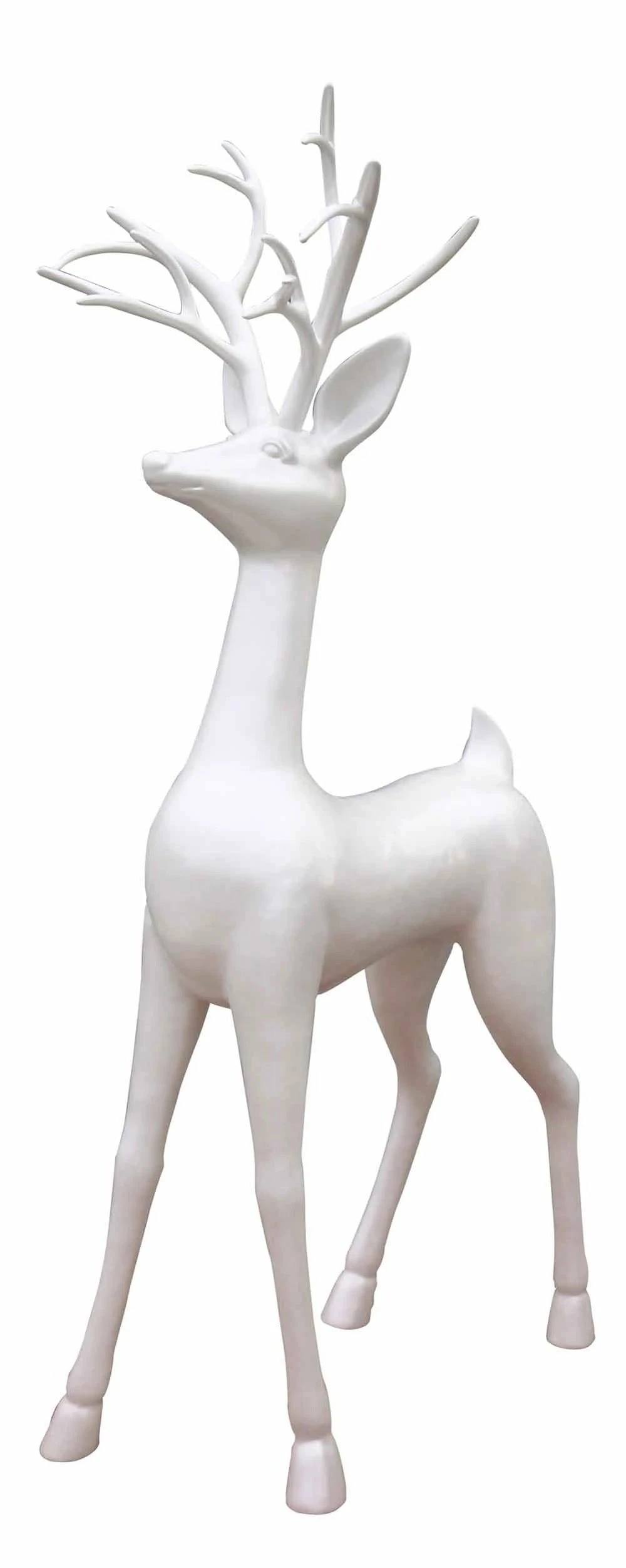 Standing Reindeer Fiberglass Prop 3 Standing Reindeer Fiberglass Prop