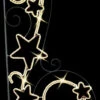 8' 7" Star Scroll LED Lit Pole Mount 2 8' 7" Star Scroll LED Lit Pole Mount -Winter Decor Market StarScrollLightPoleDisplay1