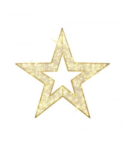 Giant 2D LED Lit Star - 4' & 6.5' -Winter Decor Market WarmWhiteGiantLEDIlluminated2DStar