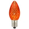Premium Nickel Plated Non-Corrosive C7 Faceted LED Orange Bulb .38w - 25 Pack 2 Premium Nickel Plated Non-Corrosive C7 Faceted LED Orange Bulb .38w - 25 Pack -Winter Decor Market XLEDC78 1000 43695