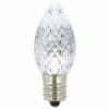 Premium Nickel Plated Non-Corrosive C7 Faceted LED Pure White .38w - 25 Pack 1 Premium Nickel Plated Non-Corrosive C7 Faceted LED Pure White .38w - 25 Pack -Winter Decor Market XLEDC7P 1000 09632