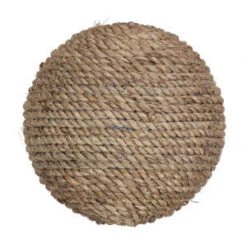 Burlap Round Ornament (Set Of 6)