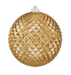 Commercial Durian Glitter Ornaments - 3 Sizes -Winter Decor Market durian gold