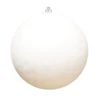 White Flocked Round Ornaments (Set Of 6) 3 Sizes -Winter Decor Market flocked ornament round white
