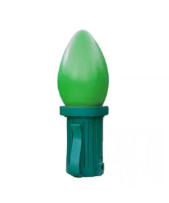 Giant Fiberglass Christmas Light Bulb -Winter Decor Market giant fiberglass light bulb green 1