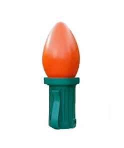 Giant Fiberglass Christmas Light Bulb -Winter Decor Market giant fiberglass light bulb orange 1