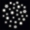 Glass Delicate Snowfall Gobo 2 Glass Delicate Snowfall Gobo -Winter Decor Market gobo glass delicate snowfall