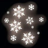 Stainless Steel Snowflake Group Gobo -Winter Decor Market gobo stainless steel snowflake group
