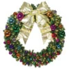 Jewel Tone Commercial Wreath -Winter Decor Market jewel tone wreath