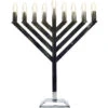 18" Or 24" LED Chrome Menorah 1 18" Or 24" LED Chrome Menorah -Winter Decor Market led chrome menorah 18in