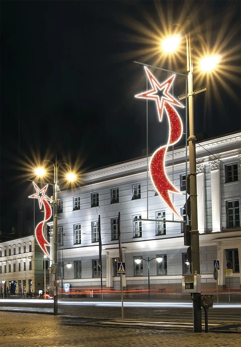 10' Red Shooting Star LED Pole Mount 4 10' Red Shooting Star LED Pole Mount - Image 2