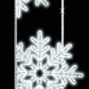 8' 2" LED Lit Snowflake Window Pole Mount -Winter Decor Market led lit pole mount snowflake window