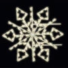 5' LED Diamond Snowflake Pole Mount -Winter Decor Market lit pole mount diamond snowflake