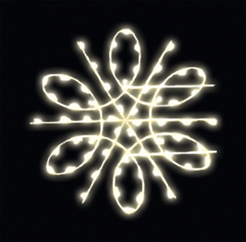 4.5' LED Spiral Snowflake Pole Mount 3 4.5' LED Spiral Snowflake Pole Mount