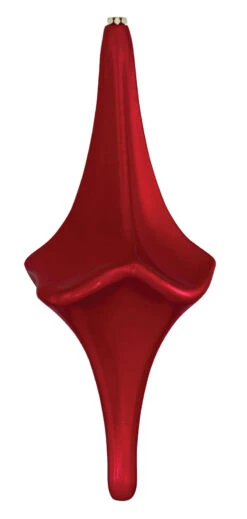12" Long Diamond Finial Ornament -Winter Decor Market long diamond finial red