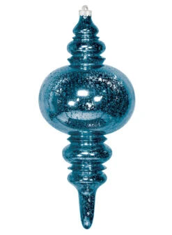 Commercial Mercury Finial Ornaments - 2 Sizes -Winter Decor Market mercury finial blue