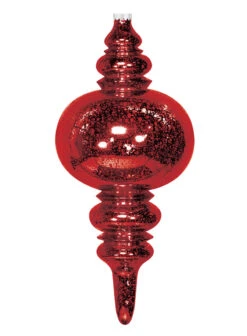 Commercial Mercury Finial Ornaments - 2 Sizes -Winter Decor Market mercury finial red