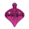 6.5" Commercial Jewel Shaped Mercury Ornament (Set Of 8) -Winter Decor Market mercury jewel ornament cerise
