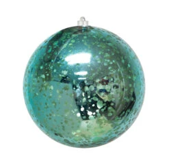 Commercial Mercury Round Ornaments - 4 Sizes 15 Commercial Mercury Round Ornaments - 4 Sizes -Winter Decor Market mercury round ornament teal