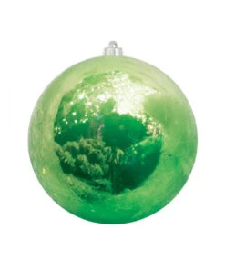 Pearlized Christmas Ball Ornaments (Sold In Sets) -Winter Decor Market pearlized green