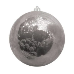 Pearlized Christmas Ball Ornaments (Sold In Sets) -Winter Decor Market pearlized silver 1