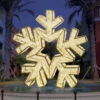 Giant Illuminated Snowflake Props -Winter Decor Market regal snowflake app warm white