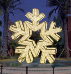 Giant Illuminated Snowflake Props
