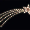 8' LED Bulb Shooting Star Pole Mount -Winter Decor Market silhouette shooting star