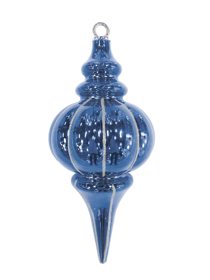 10.25" Striped Finial Ornament (Set Of 12) 4 10.25" Striped Finial Ornament (Set Of 12) - Image 2