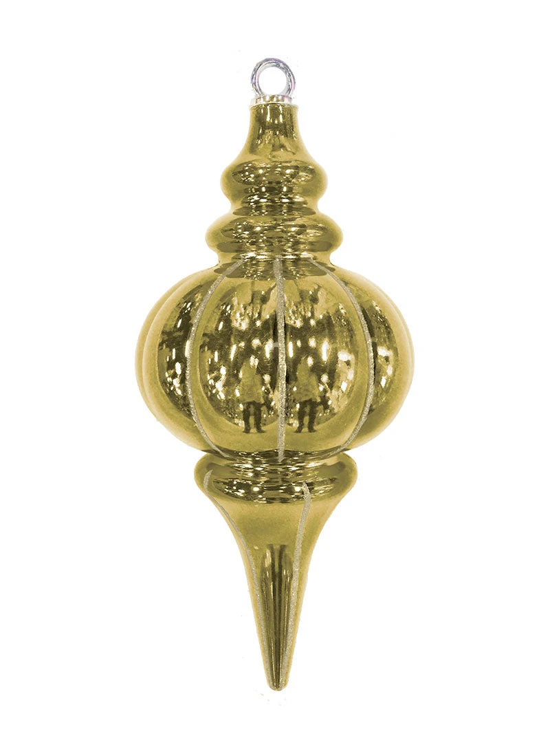 10.25" Striped Finial Ornament (Set Of 12) 3 10.25" Striped Finial Ornament (Set Of 12)