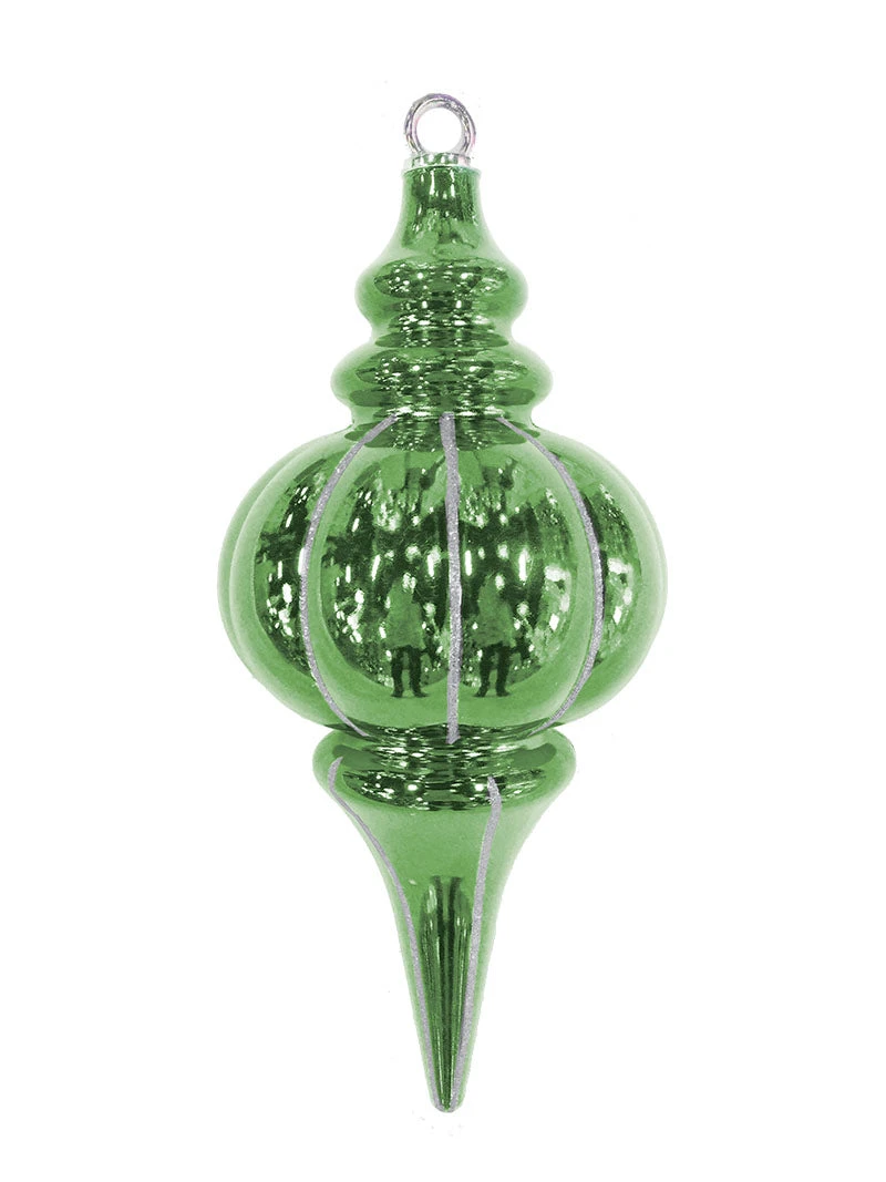 10.25" Striped Finial Ornament (Set Of 12) 7 10.25" Striped Finial Ornament (Set Of 12) - Image 5