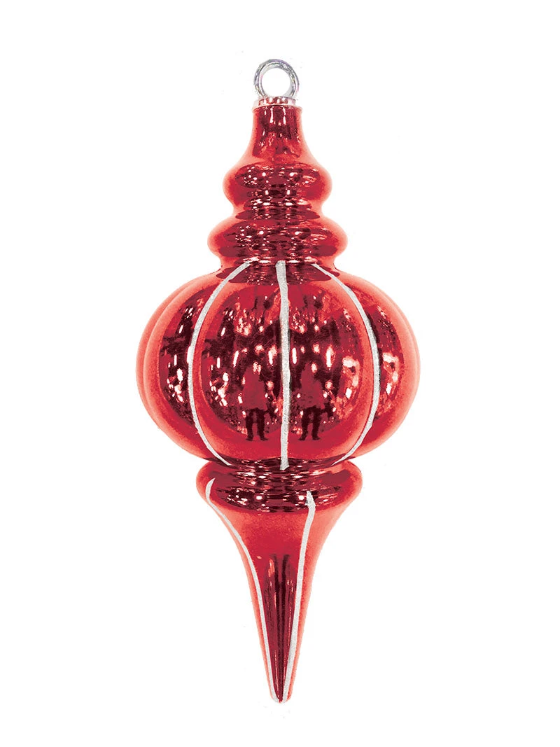 10.25" Striped Finial Ornament (Set Of 12) 8 10.25" Striped Finial Ornament (Set Of 12) - Image 6