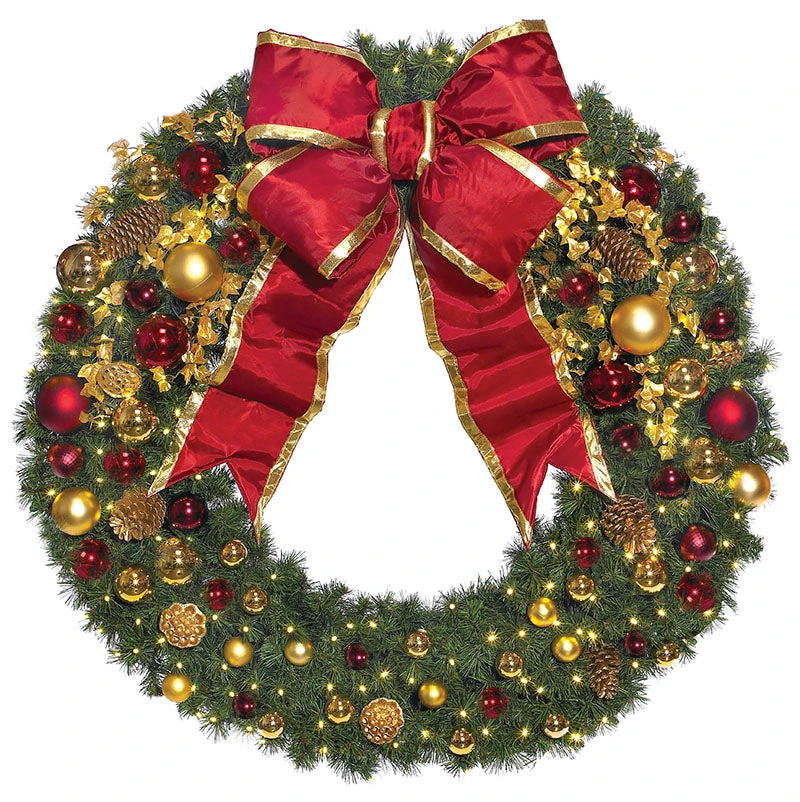Traditional Decorated Commercial Wreath 3 Traditional Decorated Commercial Wreath