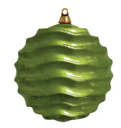 Commercial Wave Ornaments (Set Of 4) 3 Sizes -Winter Decor Market wave ornament light green