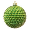 Round Woven Commercial Ornaments (Set Of 12) 3 Sizes -Winter Decor Market woven ornament light green
